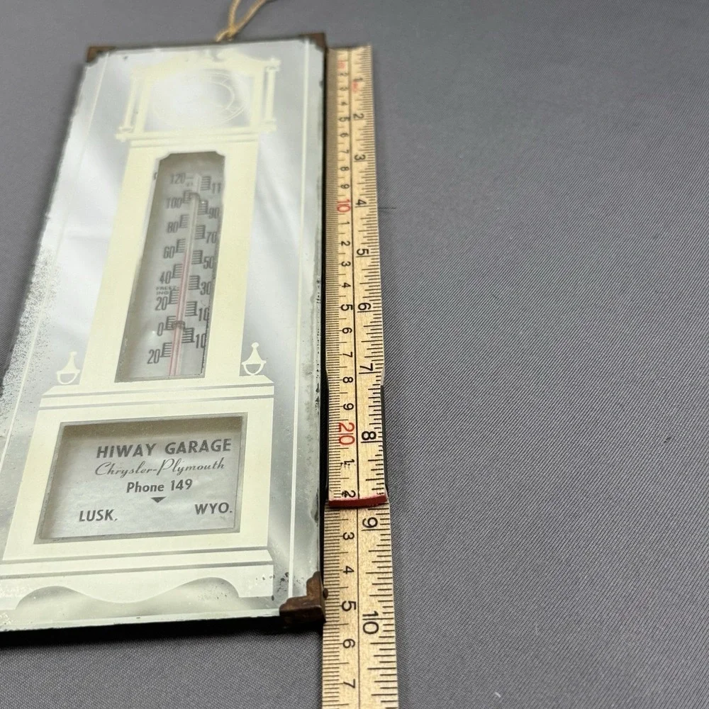 HiWay Garage,Chrysler Plymouth - Lush, WY Clock Mirror Advertising piece vintage